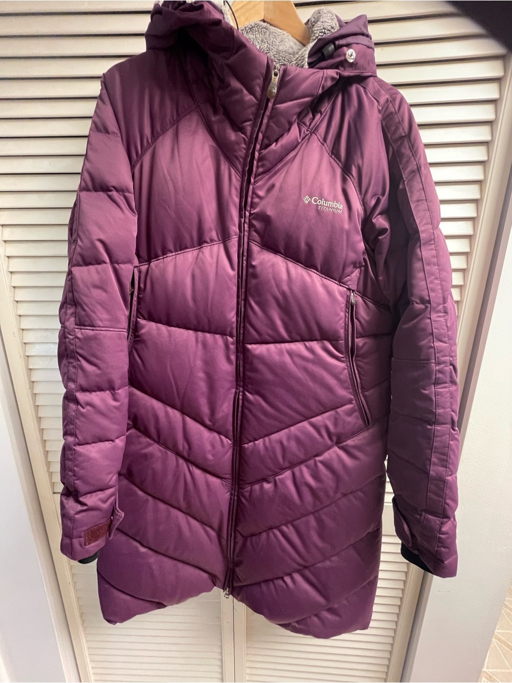 Columbia Women’s Purple Insulated Puffer Winter Coat Size Large